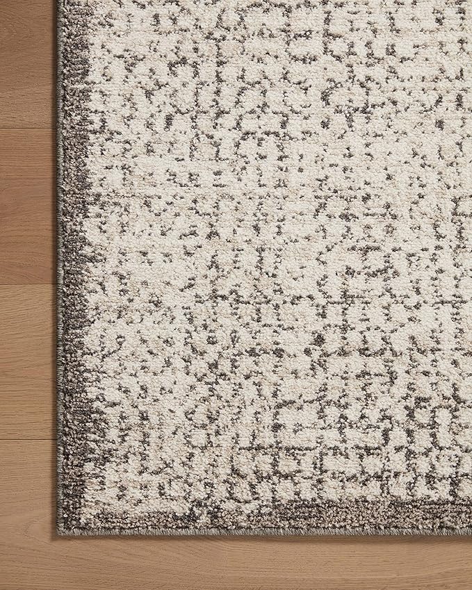 Loloi Darby Collection DAR-04 Ivory/Stone 6'-7" x 9'-3" Area Rug