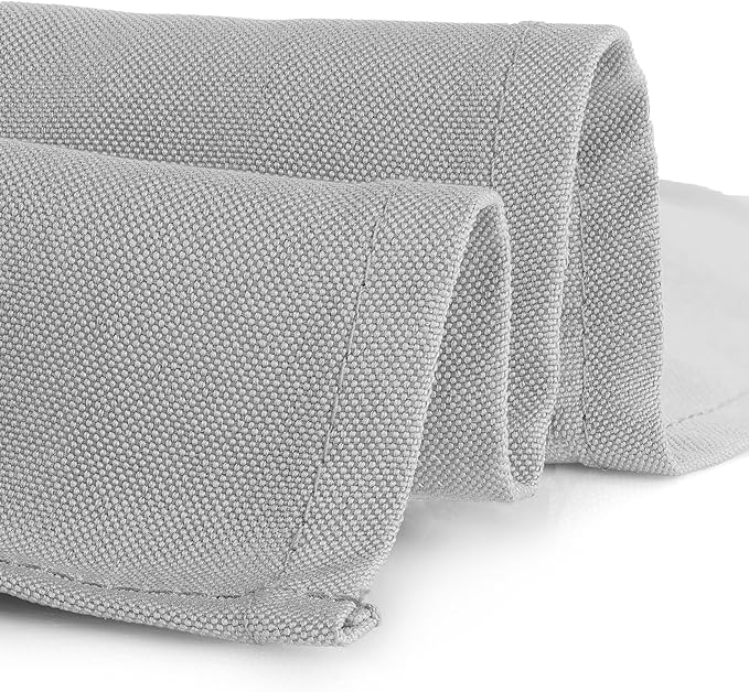 Gee Di Moda Rectangle Tablecloth - 70 x 120 Inch Silver Table Cloth for 6 or 8 Foot Rectangle Tables - Heavy Duty Washable Fabric - for Holiday Party, Dinner, Weddings, Baby Shower & Events