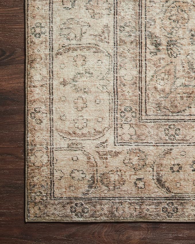 Loloi Margot Collection MAT-01 Antique/Sage 2'-6" x 7'-6" Runner Rug feat. CloudPile, No-Shed Easy Clean Large Patterned Area Rug for Living Room, Bedroom, Dining Area