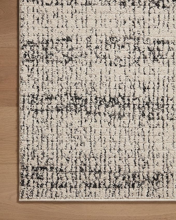 Loloi Darby Collection DAR-02 Oatmeal/Charcoal 2'-7" x 4' Accent Rug