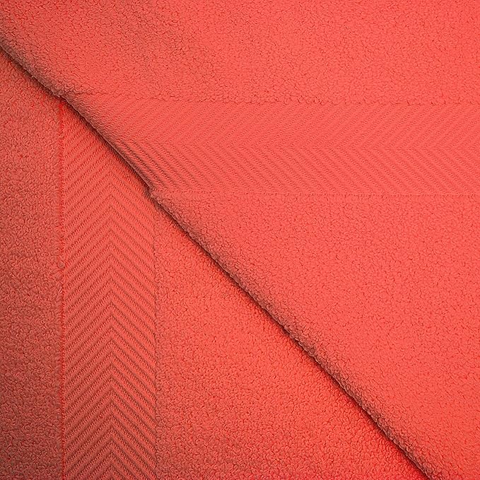 Superior Zero Twist 100% Cotton Bath Towels, Super Soft, Fluffy and Absorbent, Premium Quality Oversized Bath Towel Set of 2, Coral