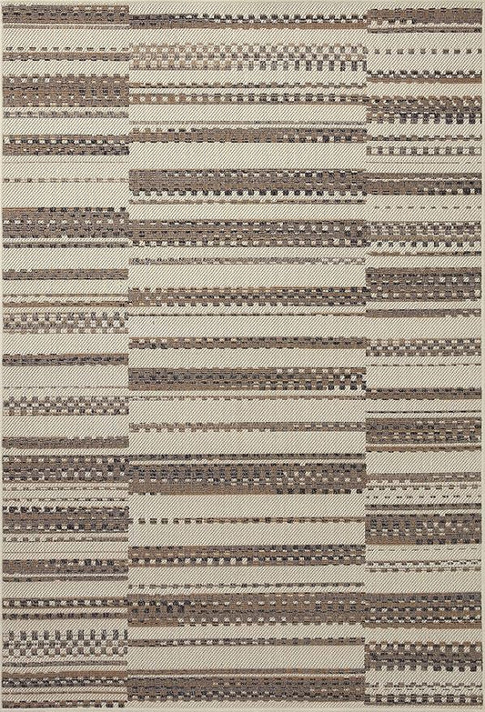 Loloi Rainier Collection RAI-08 Ivory/Taupe 2'-3" x 7'-7" Runner Rug