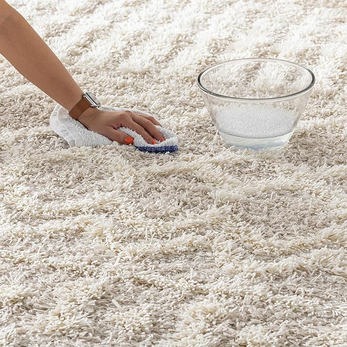 Livabliss Hapsburg Moroccan Shag Area Rug, 7'10" x 10'2, Beige