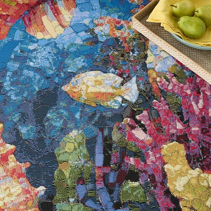 Nourison Home Color Splash Multicolor 9' x 12' Area Rug - Easy Clean, Non Shedding, Bed Room, Living Room, Dining Room, Kitchen (9' x 12')