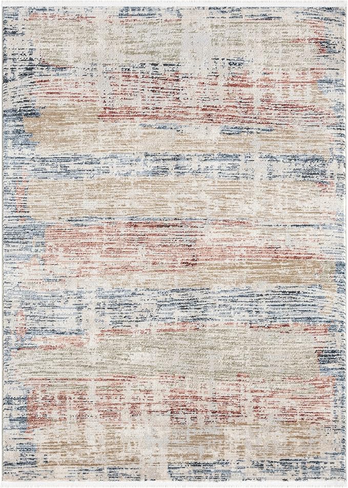 Well Woven Indira Mirage Vintage Abstract Multi 9x13 (9'3" x 12'6") Area Rug | Heritage-Inspired, Soft & Durable, Easy to Clean for Living Room, Bedroom, Dining Room