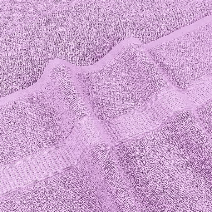 Utopia Towels Luxurious Jumbo Bath Sheet 2 Piece, 600 GSM, 35 by 70 Inches, 100% Ring Spun Cotton, Highly Absorbent and Quick Dry Extra Large Bath Towel, Super Soft Towel, Lavender
