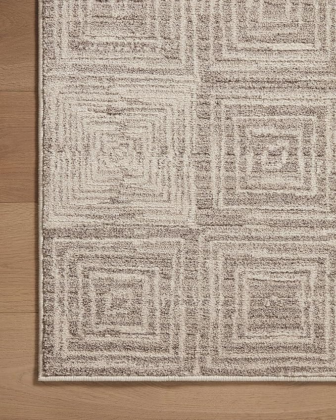 Loloi Darby Collection DAR-05 Beige/Grey 6'-7" x 9'-3" Area Rug