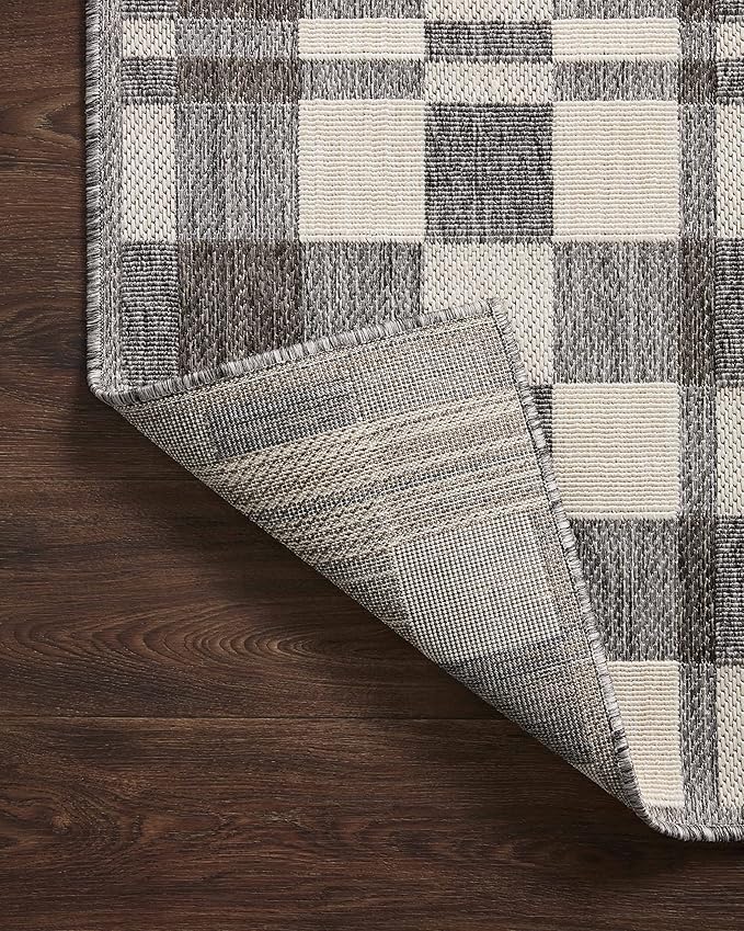 Loloi Rainier Collection RAI-04 Ivory/Pebble 3'-11" x 5'-11" Accent Rug