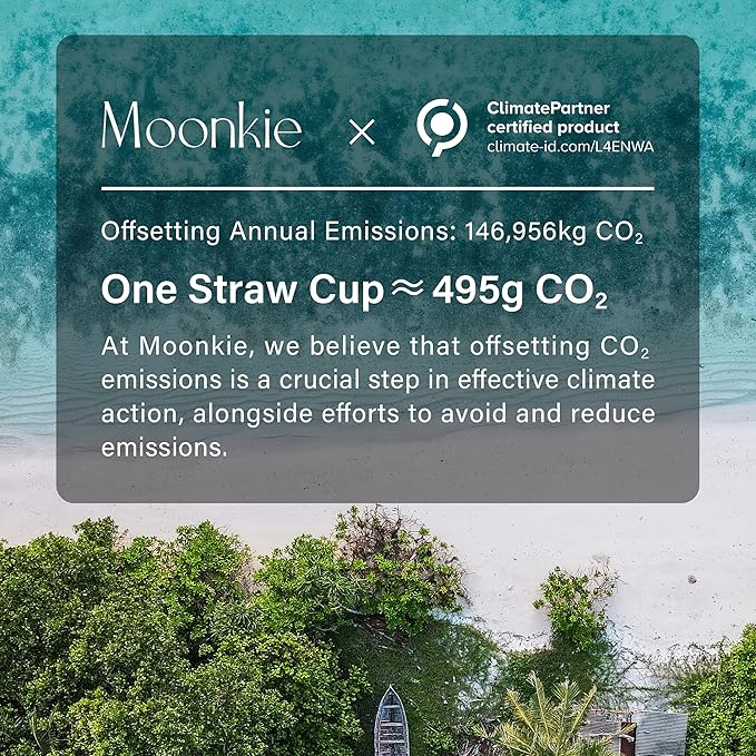 Moonkie Baby Training Cup Silicone Straw Cup | BPA-Free Drop-Proof Sippy Cups for Infants Toddlers and Kids 6 Months+ | 5 oz, 1pack, DX-BTC-01