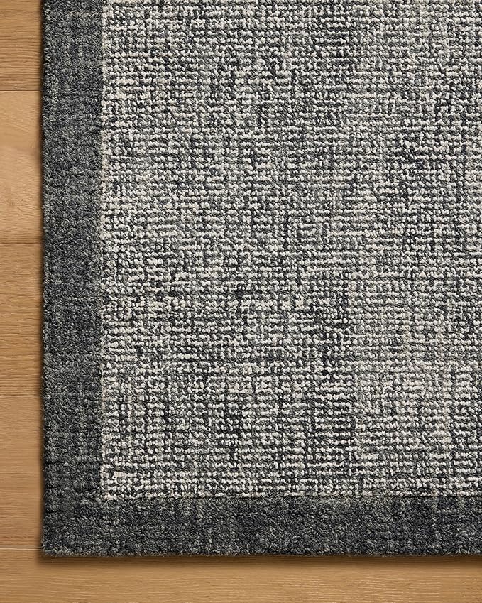 Loloi Magnolia Home by Joanna Gaines Henley Collection HNY-01 Ivory/Charcoal 2'-6" x 9'-6" Runner Rug