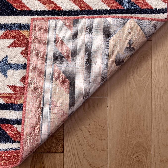 Well Woven Tulsa Lea Crimson Traditional Southwestern Tribal 3x5 (3'11" x 5'3") Area Rug