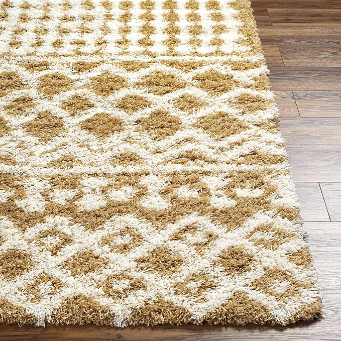 Livabliss Hapsburg Moroccan Shag Area Rug,9'3" x 12',Camel