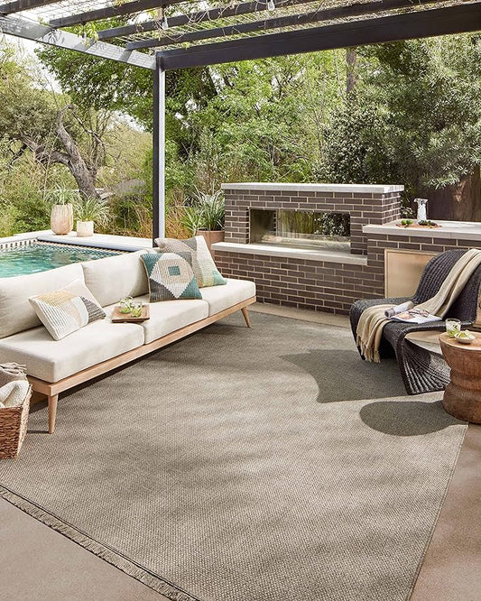 Loloi Dawn Collection Indoor/Outdoor DAW-04 Coffee 2'-3" x 7'-7" Runner Rug