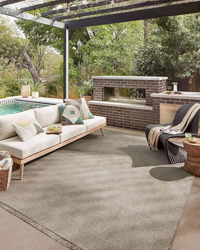 Loloi Dawn Collection Indoor/Outdoor DAW-04 Coffee 11'-4" x 15' Area Rug