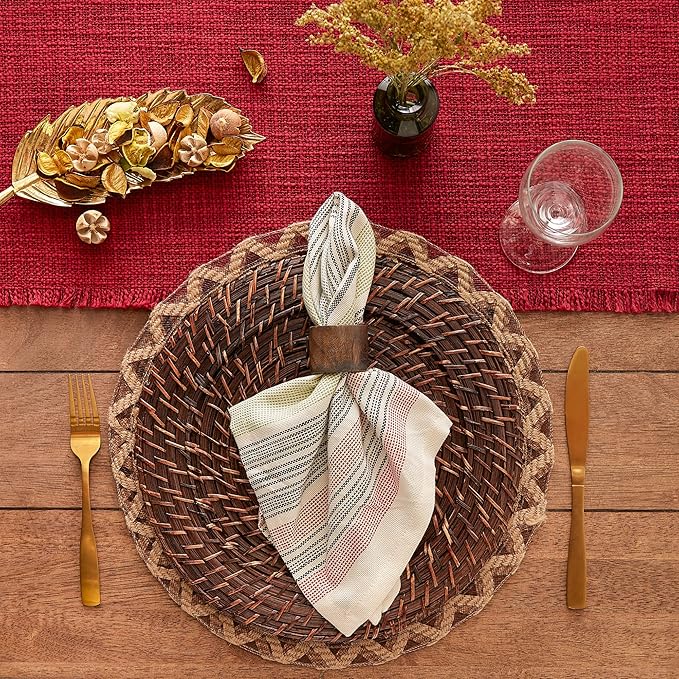 DII Variegated Tabletop Collection, Napkin Set, 20x20, Mediterranean, 6 Piece