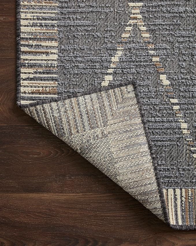 Loloi Rainier Collection RAI-09 Slate/Multi 5'-3" x 7'-7" Area Rug