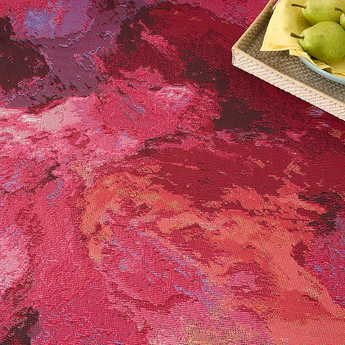 Nourison Home Color Splash Ivory Multicolor 7'10" x 9'10" Area Rug - Easy Clean, Non Shedding, Bed Room, Living Room, Dining Room, Kitchen (8' x 10')