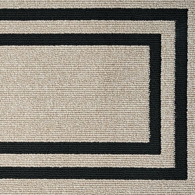 Nautica – Runner Rug 2 Piece Set | Indoor Runners for Hallways and Entry Rugs| Non-Skid Entry and Kitchen Door Mat| Machine Washable Carpet Rugs | 26" x 45" & 26" x 60"| Double Border Natural Twist
