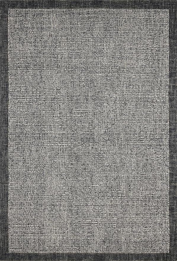 Loloi Magnolia Home by Joanna Gaines Henley Collection HNY-01 Ivory/Charcoal 3'-6" x 5'-6" Accent Rug