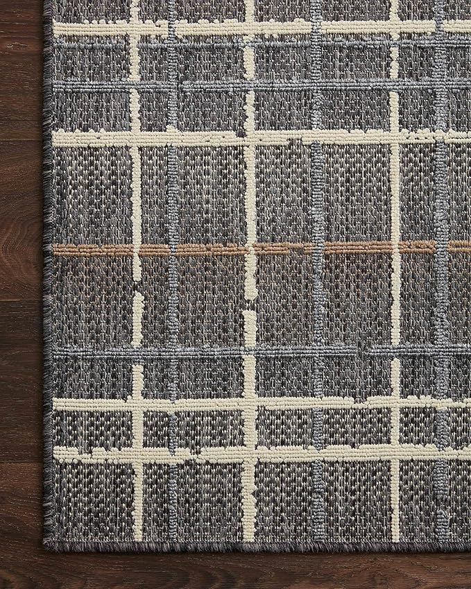 Loloi Rainier Collection RAI-11 Charcoal/Multi 7'-10" x 10'-10" Area Rug