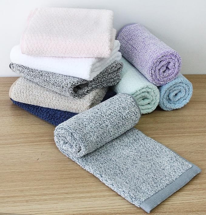 Everplush Diamond Jacquard Quick Dry Hand Towel Set in White