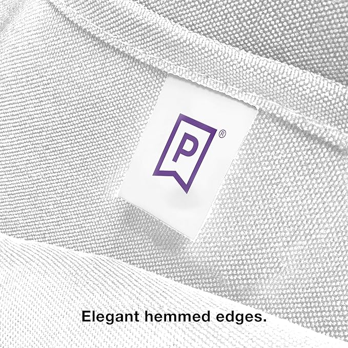 Gee Di Moda Rectangle Tablecloth - 60 x 102 Inch White Table Cloth for 6 Foot Rectangle Tables - Heavy Duty Washable Fabric - for Holiday Party, Dinner, Weddings, Baby Shower & Events