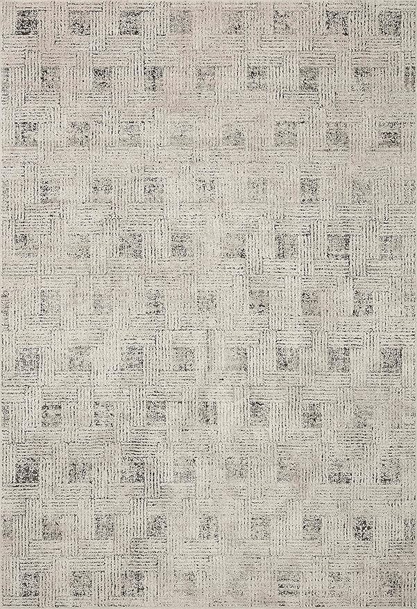 Loloi Kamala Collection KAM-01 Grey/Graphite 5'-3" x 7'-9" Area Rug