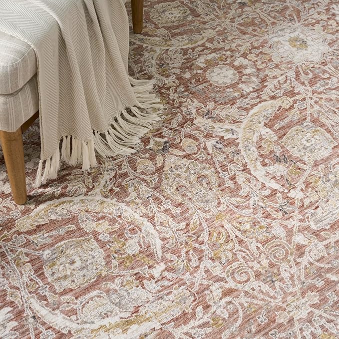 Nourison Heirloom Blend Charcoal Multicolor 2'2" x 10' Area Rug - Easy Clean, Non Shedding, Bed Room, Living Room, Dining Room, Kitchen (10' Runner)