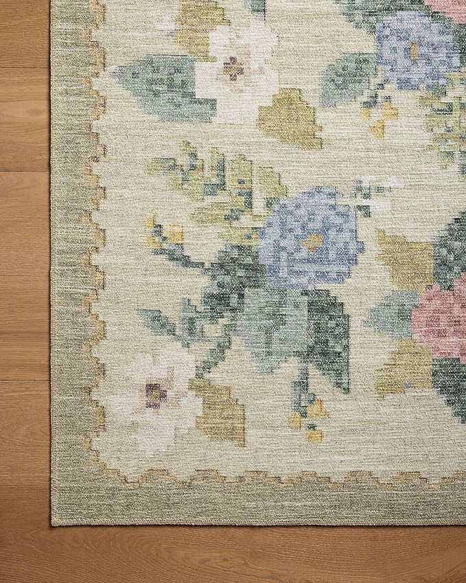 Loloi Rifle Paper Co. Rosa Collection RSA-02 Cream/Multi 2'-3" x 3'-9" Accent Rug