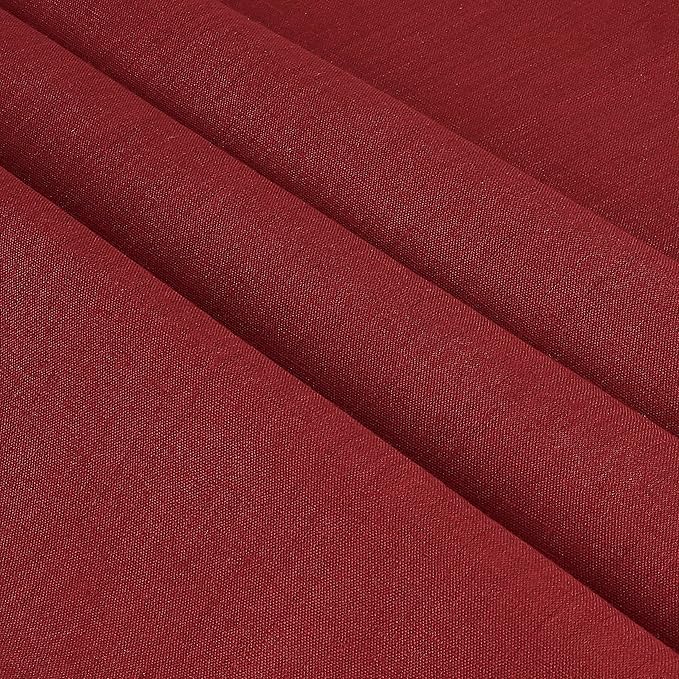 D'Moksha Homes Red Linen Tablecloth 54 x 72 Inch - 100% Pure Linen Tablecloth for Rectangle Tables - Machine Washable Table Cloth for Winter, Holiday, New Year