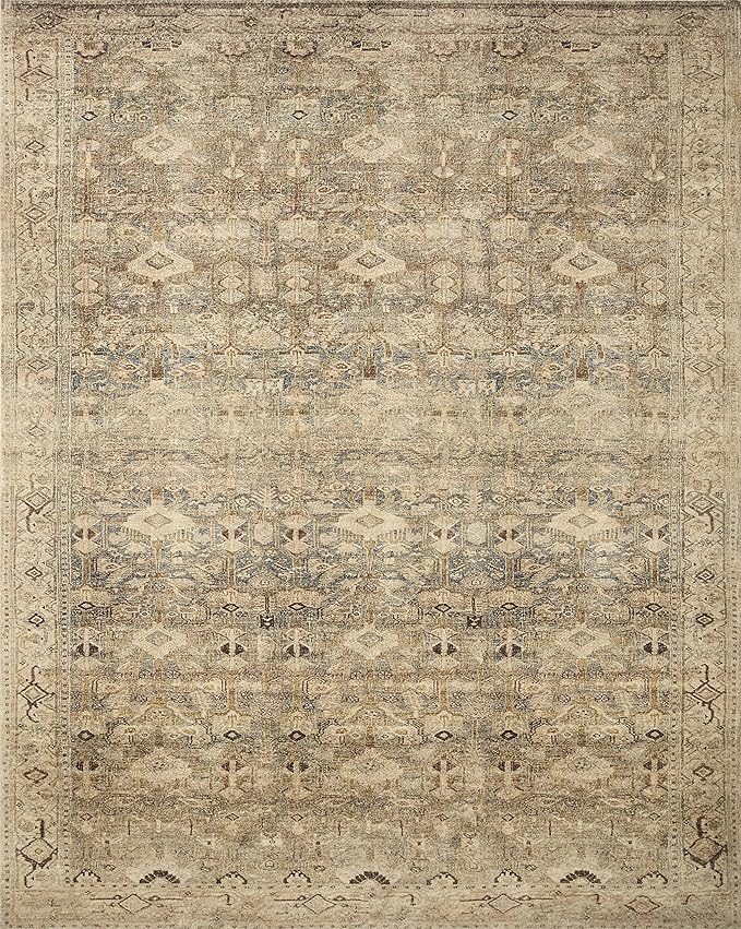 Loloi Margot Collection MAT-04 Antique/Sage 5'-0" x 7'-6" Area Rug feat. CloudPile, No-Shed Easy Clean Large Patterned Area Rug for Living Room, Bedroom, Dining Area