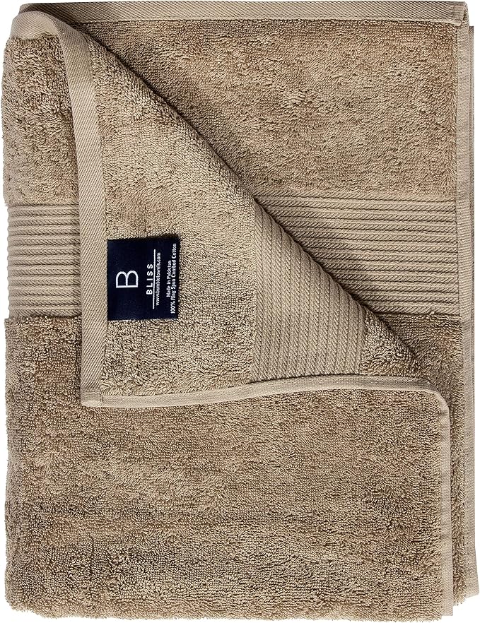 Luxury Oversized Bath Towels | Hotel Quality | Soft & Highly Absorbent |Quick Dry | 650 GSM Bath Sheets| Combed Cotton | Thick & FluffyBathroom Towels | Mocha - 4 Pack