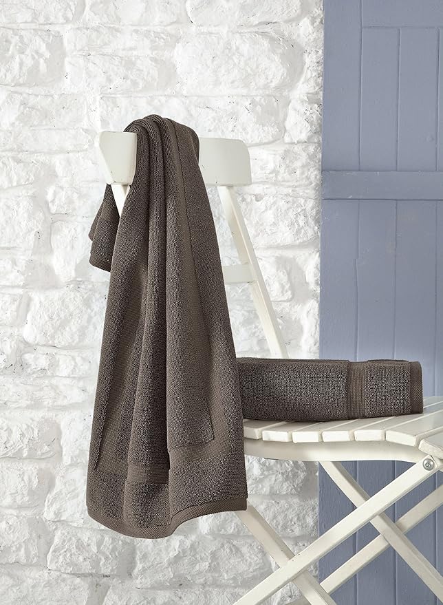SALBAKOS 100% Turkish Cotton Extra Large Bath Sheet Set of 2 35x70 inch | Heirloom Quality | Hotel & Spa Collection | Soft, Absorbent Oversize Bath Towels | Made in Turkey (Chocolate, 2 Bath Sheets)