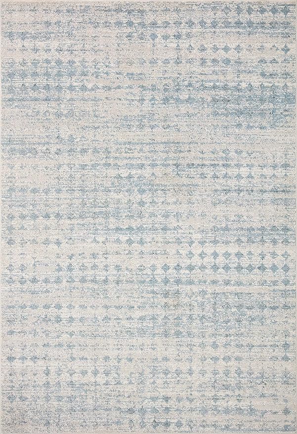 Loloi Kamala Collection KAM-04 Sky/Dove 9'-2" x 13' Area Rug