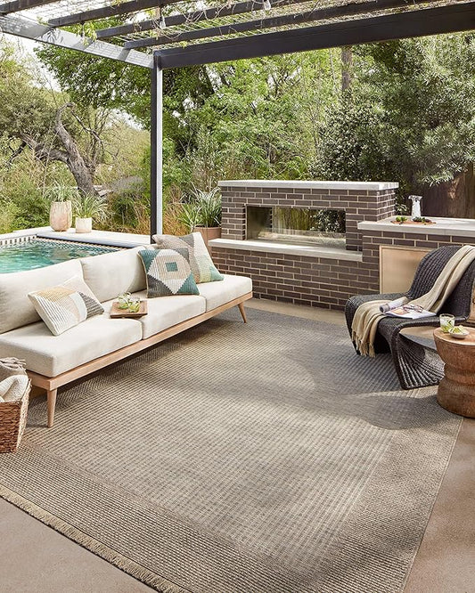 Loloi Dawn Collection Indoor/Outdoor DAW-06 Russet 5'-1" x 7'-7" Area Rug