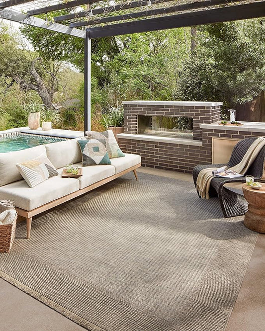 Loloi Dawn Collection Indoor/Outdoor DAW-06 Russet 8'-10" x 12'-2" Area Rug