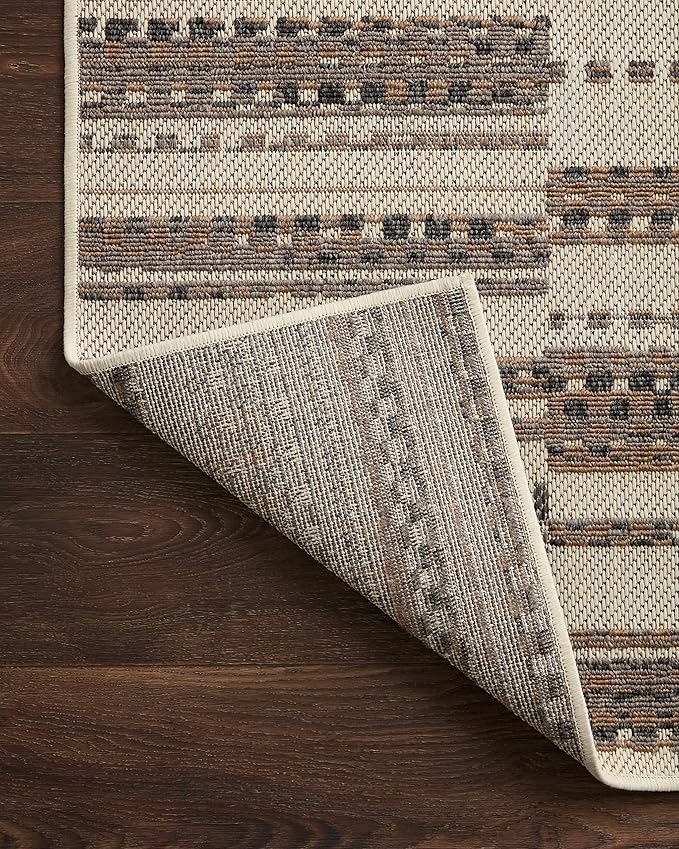 Loloi Rainier Collection RAI-08 Ivory/Taupe 2'-3" x 7'-7" Runner Rug