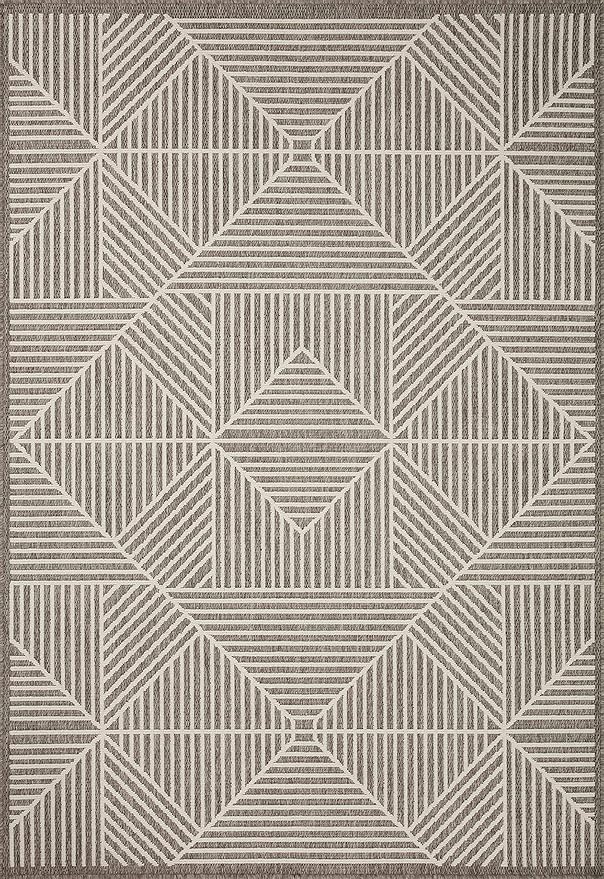 Loloi Rainier Collection RAI-03 Natural/Ivory 3'-11" x 5'-11" Accent Rug