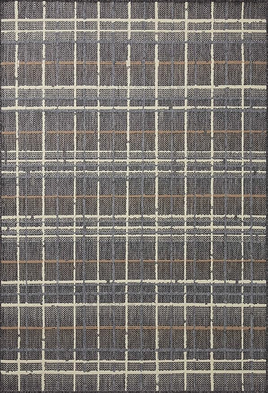 Loloi Rainier Collection RAI-11 Charcoal/Multi 7'-10" x 10'-10" Area Rug