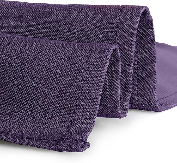 Gee Di Moda Rectangle Tablecloth - 90 x 132 Inch Purple Table Cloth for 6 Foot Tables with Floor-Length Drop - Heavy Duty Washable Fabric for Holiday Party, Dinner, Weddings & Baby Shower
