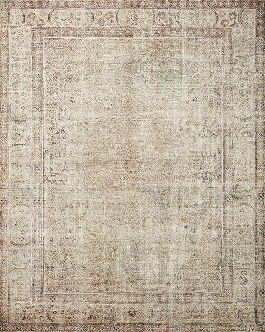 Loloi Margot Collection MAT-01 Antique/Sage 5'-0" x 7'-6" Area Rug feat. CloudPile, No-Shed Easy Clean Large Patterned Area Rug for Living Room, Bedroom, Dining Area