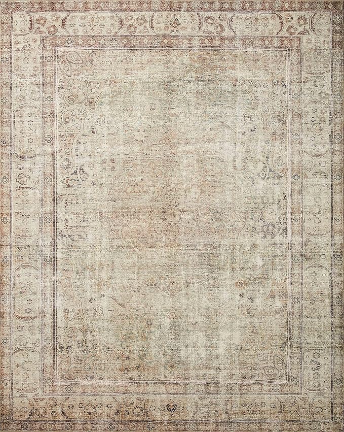 Loloi Margot Collection MAT-01 Antique/Sage 2'-6" x 9'-6" Runner Rug feat. CloudPile, No-Shed Easy Clean Large Patterned Area Rug for Living Room, Bedroom, Dining Area