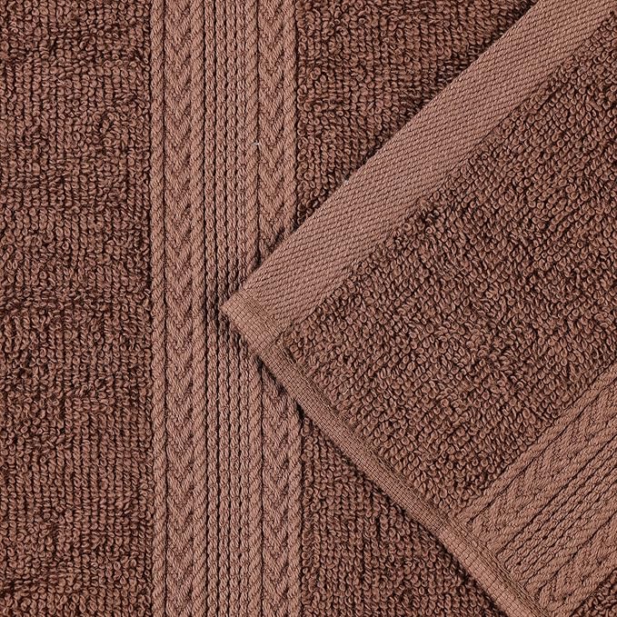 Superior Eco-Friendly Cotton 2-Piece Bath Sheet Set, Oversized Towels for Adults and Kids, Body Towels for Shower, Bath, Quick Dry, Resort, Bathroom Basics, Home, Apartment Essentials, Brown