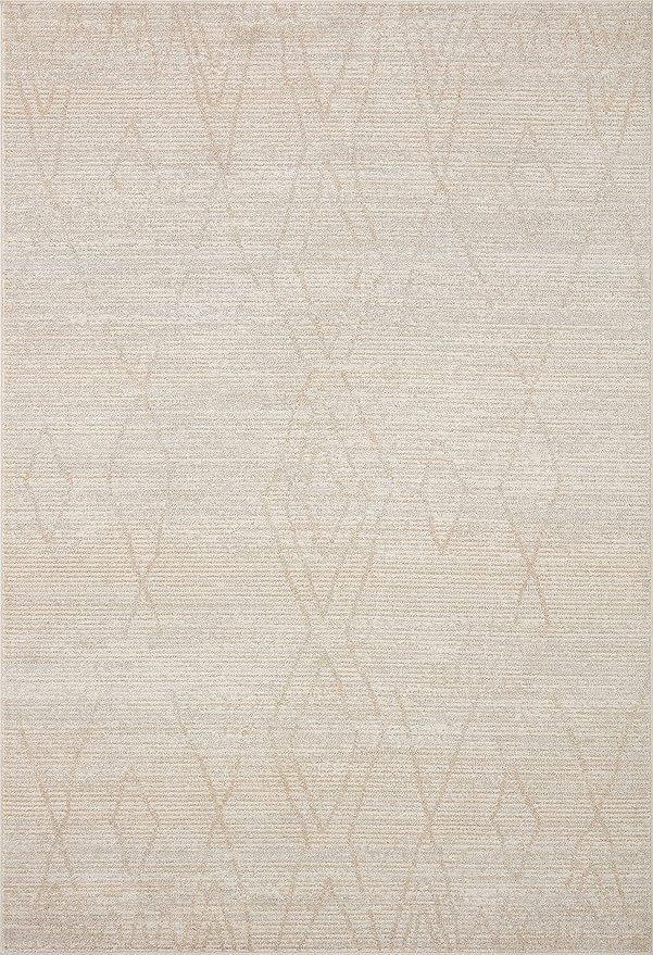 Loloi Kamala Collection KAM-03 Natural/Mist 5'-3" x 7'-9" Area Rug