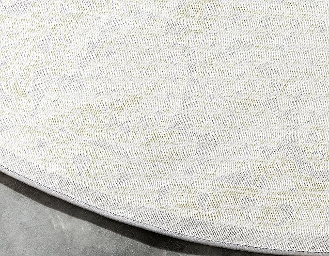 Unique Loom Traditional Classic Intricate Design Distressed Vintage Detail, Area Rug, 8' 0" x 8' 0", Light Green/Gray