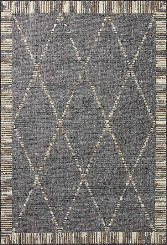 Loloi Rainier Collection RAI-09 Slate/Multi 5'-3" x 7'-7" Area Rug