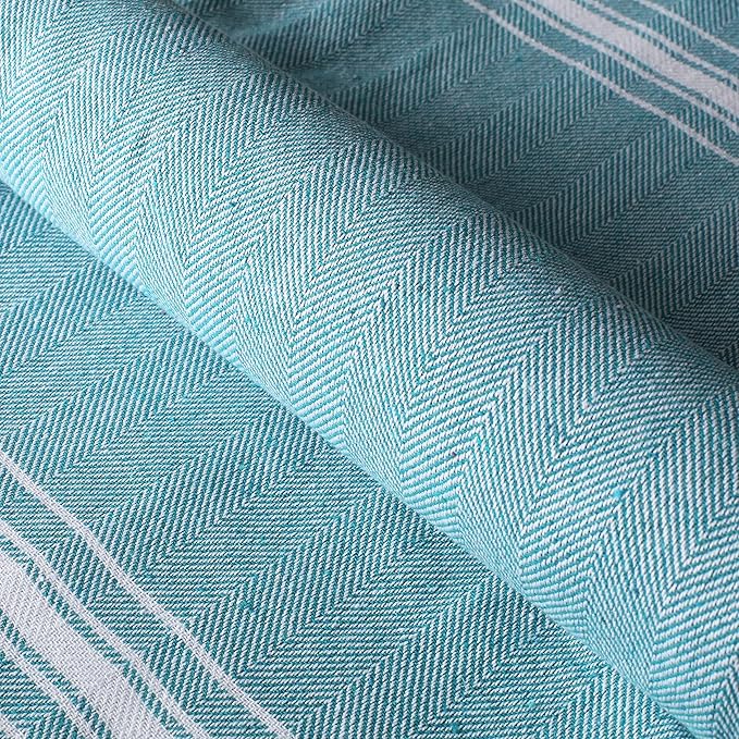 Belizzi Home Turkish Beach Towel -Large Beach Towels Oversized 2 Pack - Soft Durable Compact Lightweight Quick Dry Sand Free Bath Pool Towel Set for Beach Gifts Clearance Vacation Travel - Teal