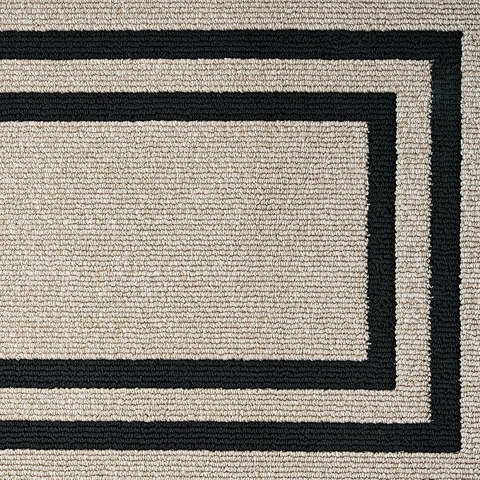 Nautica – Runner Rug | Indoor Runners for Hallways and Entry Rugs| Non-Slip and Non-Skid Entry and Kitchen Door Mat| Machine Washable Entryway Carpet Rugs | 2'2" x 3'9" | Double Border Natural Twist